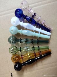 Color multi-wheel glass straight pipe Wholesale Glass Hookah, Glass Water Pipe Fittings, Smoking ,Free Shipping