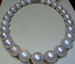 14-17mm big sea south pearl necklace white 18inch925s kkk