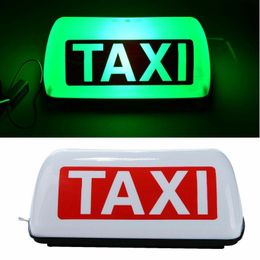 Entrar 12V 5 LED Taxi Cab Roof Top Topper Car Super Bright Light Lamp 11inch Verde