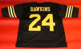 Custom Men Youth women Vintage #24 PETE DAWKINS CUSTOM ARMY BLACK KNIGHTS Football Jersey size s-5XL or custom any name or number jersey