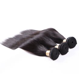 elibess bran natural Colour human hair weft hair bundles weaving 3pcs lot 1028 natural soft human hair extensions