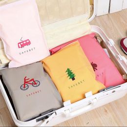 PINMOO Fashion Luggage organize bag travel women underwear/clothing dustproof waterproof storage bag plastic bags