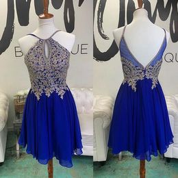 cocktail dress royal blue and silver
