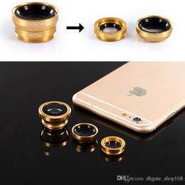 3in1 Wide Angle+Fish Eye+Macro Clip On Camera Lens Kit For Universal Smart Phone /Best Price Universal 0.67X Zoom Optical Lens Telescope