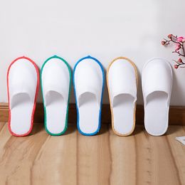 Disposable Slippers Travel Hotel SPA Home Hotel Slippers Multicolor Disposable Breathable Soft Non-slip Slippers Disposable Toiletries