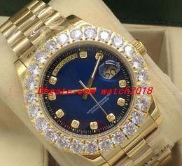 Relógio de luxo 41mm 43mm pulseira de aço inoxidável personalizado com diamantes relógios de relógios masculinos de moda automática