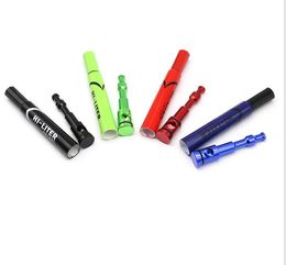 New Marking Pen Pipe Aluminum Multicolor Portable Removable Creative Metal Pipe Tobacco Tool
