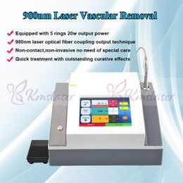 5 spot size 0.2mm 0.5mm 1mm 2mm 3mm 980nm Pigment Spider Vein Vascular Removal Health Care Machine