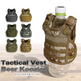 Cqc Military Tactical Beer Molle Vest Beverage Cooler Drink Holder Mini Miniature Hunting Vests Wine Bottle Cover C19041501