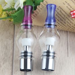 MOQ 2Pcs glass globe ecigarette atomizer dry herb vaporizer ecigs wax vape pen for ego t evod battery electronic cigarette