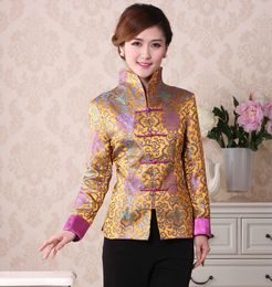 Chinese Traditional ethnic clothing Cheongsam Style Top Retro Woman Silk blend Tang Suit Casual Mandarin Collar Elegant asia apparel