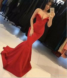 Sweetheart Neckline Floor Length Red Evening Dresses Sleeveless Long Evening Gowns Custom Pageant Dress with Lace-up Back