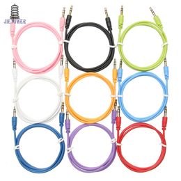 Aux Cable Male to Male Audio Cable Colour Car Audio 3 5mm Jack Plug AUX Cable For Headphone MP3 200pcs