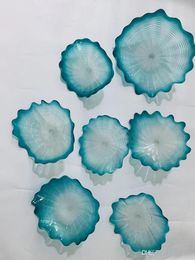 Modern Design Blown Glass Flower Wall Art Factory price Hand blown glass wall art Multi Colour Murano Glass Hotel Wall Lighting