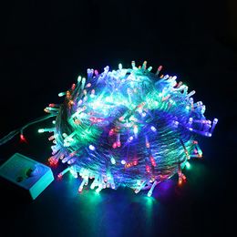 10m Led Strings Lights 100LEDs Fancy ball Lights Decorative Christmas Party Festival Twinkle String Lamp garland 10Colors 312