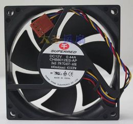 Wholesale: 8020 CHB8012ES-AP 12V 0.44A 8CM four-wire temperature-controlled PWM chassis CPU fan