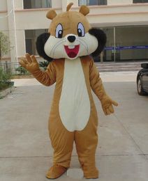2019 Discount factory hot a brown squirrel mascot costume with big eyes for adult to wear