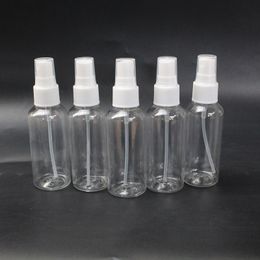 Wholesale Empty 60ml Clear Plastic Fine Mist Spray Bottle for Cleaning, Travel, Essential Oils, Perfume, Disinfection Water 800Pcs Lot