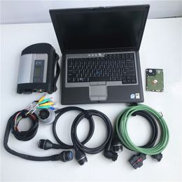 mb star diagnostic tool c4 multiplexer compact hdd 320gb with computer d630 ram 4g full set scanner super ready to work