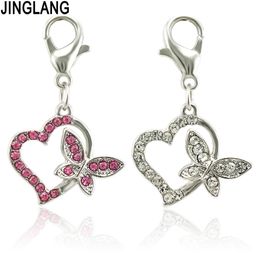 venda por atacado Jinglang amor borboleta charme vintage colar pulseira diy halloween handmade metal jóias liga pingentes
