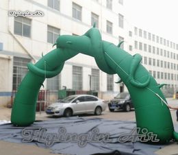 Inflatable Arch Covered With Vines 10m Width Green Blow Up Plant Tree Archway For Outdoor Event