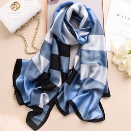 Wholesale-2019 designer scarf ladies silk shawl fashion England plaid warm high quality long scarf