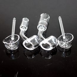 100% Real Quartz Banger with Carb Cap Hookahs 4mm Thick 90&45 Degrees Oil Rig Dab Rigs Domeless Club Nail 14mm 18mm Male Female Bangers