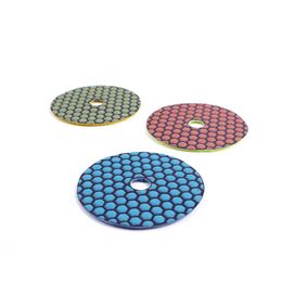 10 Pieces 4 Inch Diamond Flexible Dry Polishing Pads 3mm Thickness Grinding Disc for Granite Marble Stone Ceramic Tile Concrete