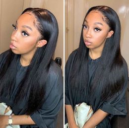 2021 arrivals parrern Pre Plucked Human Hair wigs Lace Front For Women Brazilian Straight