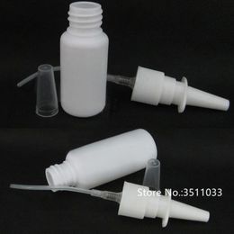 100pcs White Empty Fine Nasal Spray Mist Plastic Bottle Cosmetic Mist Nose Spray Bottle 10ml 15ml 20m 30ml 50ml