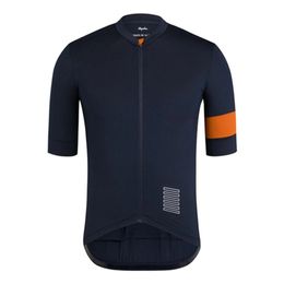 RAPHA Team Summer Ropa Ciclismo Mens Short Sleeve Shirts Cycling jersey Quick Dry MTB Bike Tops Road Racing Uniform Breathable Bicycle Clothing S21040227