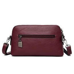 Designer-High Quality Smalll Women's Genuine Leather Handbags Thread Shoulder CrossBody Bag Fashion Messenger Bags For Women Bags Ladie