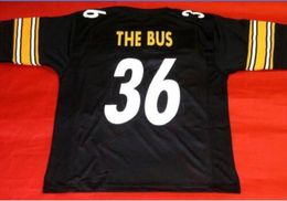 Custom Men Youth women Vintage CUSTOM BLACK THE BUS College Football Jersey size s-5XL or custom any name or number jersey