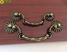 Bronze Drop Pull Drawer Pulls Handle Vintage Dresser Handle / Kitchen Cabinet Pulls Handle Knob Decoration Hardware