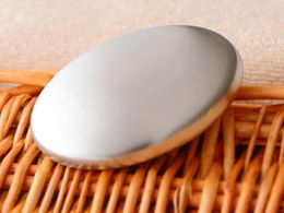Oval Shape Stainless Steel Soap Magic Eliminating Odour Smell Cleaning Kitchen Bar Odour Remover