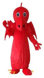 2018 Factory direct sale Red Dragon mascot costume free shipping