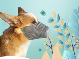 1000pcs Pet mask Dog Soft Face Cotton Mouth Respiratory PM2.5 Philtre Anti Dust