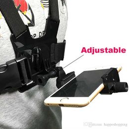 5pcs/lot Cell Phone Holder for iPhone Universal Chest Fixed Mobile Holder On Bicycle Motorcycle No Magnetic Outdoor Sports Stand Holder