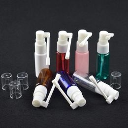 20ml empty Rotation plastic nasal pump spray bottle mist nose bottle cosmetic plastic container bottle Free Shipping LX1383