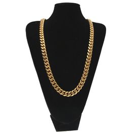 Fashion Design Cuban Chains Necklaces Mens Brand Designer Coarse Necklace Luxury 18k Gold Plated Thick Necklace Jewelry Accessories