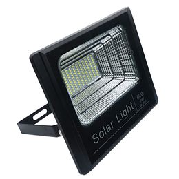 Luce di inondazione solare a led per esterni Impermeabile IP67 Proiettore 60W Faretto Pannello solare Parete da giardino Luce di paesaggio quadrata Buona qualità