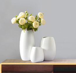 Vase decoration living room flower arrangement modern minimalist home decoration European creative ceramic dried flower