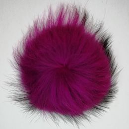 raccoon fur pompoms ball pompons accessories round shape 15cm diameter many colours available fast express delivery