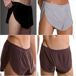 Men's Arrow Pants low-waist Loose Boxers Soft Silk Sleep Pajama Shorts Sexy Comfortable Nightgown Mens Sleepwear Underwear