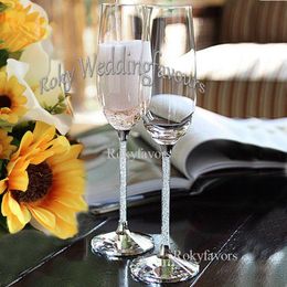 Crystal Toasting Flutes Crystal Champagne Glasses Wedding Gift Party Event Favors Table Decor Supplies