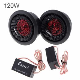 Freeshipping 2 pcs 12V 92dB 2500-20KHz Frequency 120W Car Dome Tweeter Audio Loudspeaker Car Stereo Treble Speaker for Car