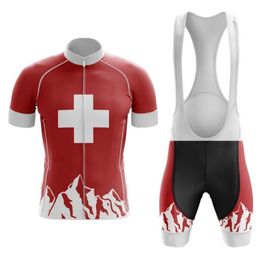 -Suíça Cycling Team Jersey personalizado Mountain Road Corrida Top Max tempestade Ciclismo Vestuário / conjuntos Ciclismo / camisa mtb