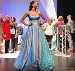 South African Black Girls Sequins Prom Dresses Pretty A Line Sweetheart Holidays Graduation Wear Evening Party Gowns Custom Made Plus Size