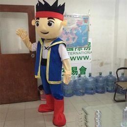 2019 High quality hot Custuom made Jake Mascot Costume Adult cartoon Character Costume Jake and the Neverland fancy dress for Halloween and