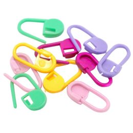 100 unids tejer plástico Crochet Craft Locking Stitch agujas Clip marcadores